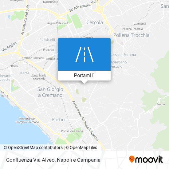 Mappa Confluenza Via Alveo