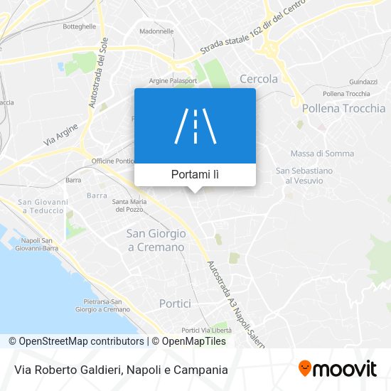 Mappa Via Roberto Galdieri