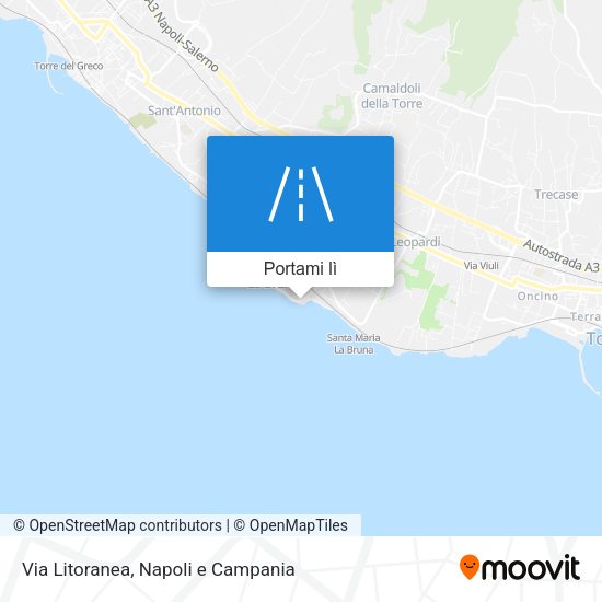 Mappa Via Litoranea