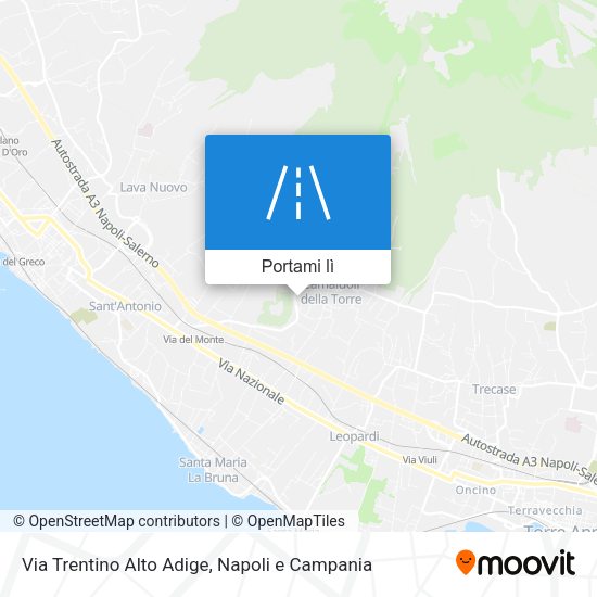 Mappa Via Trentino Alto Adige