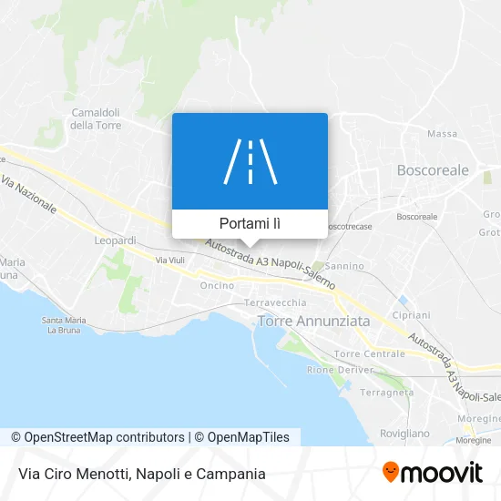 Mappa Via Ciro Menotti