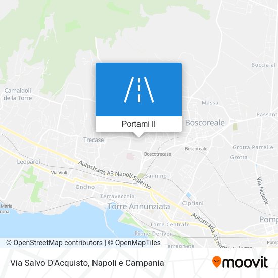 Mappa Via Salvo D'Acquisto