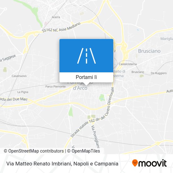 Mappa Via Matteo Renato Imbriani