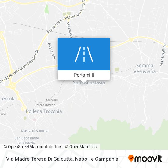 Mappa Via Madre Teresa Di Calcutta