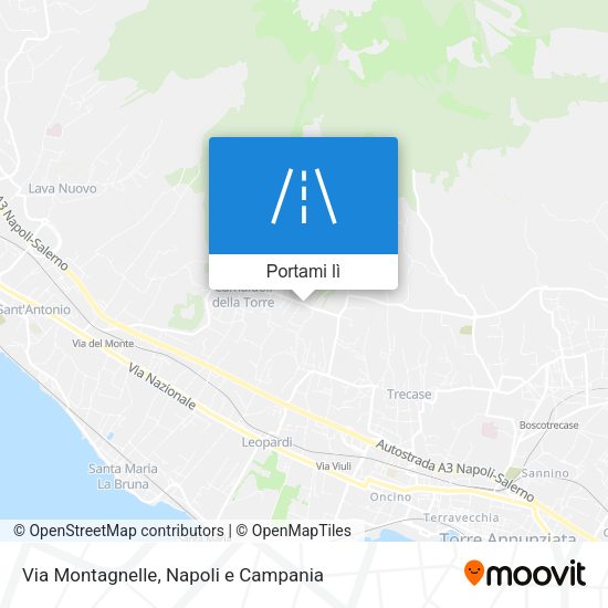 Mappa Via Montagnelle