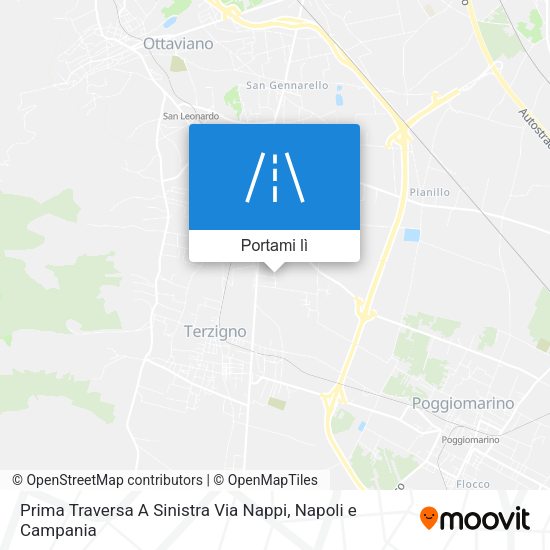 Mappa Prima Traversa A Sinistra Via Nappi