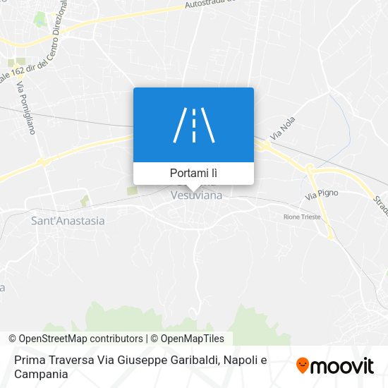Mappa Prima Traversa Via Giuseppe Garibaldi