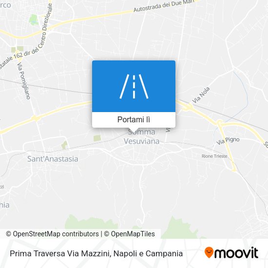 Mappa Prima Traversa Via Mazzini
