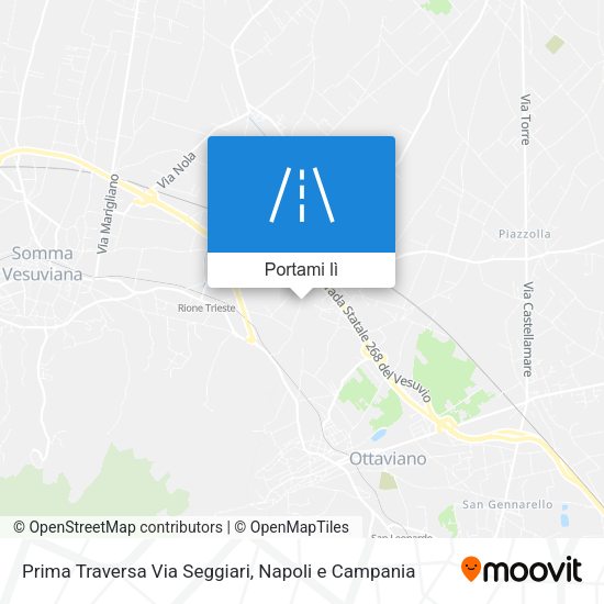 Mappa Prima Traversa Via Seggiari