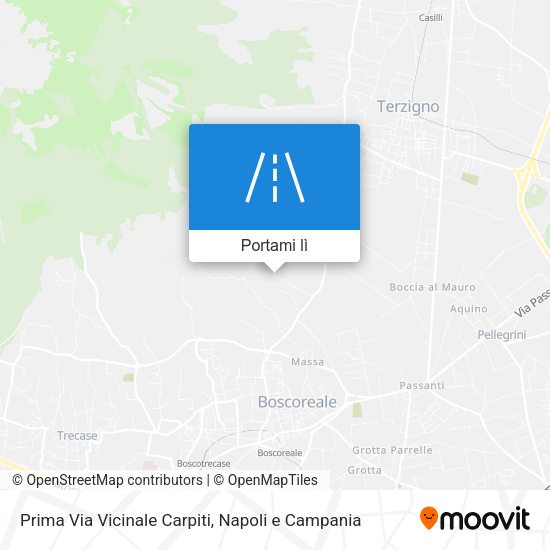 Mappa Prima Via Vicinale Carpiti