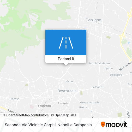 Mappa Seconda Via Vicinale Carpiti