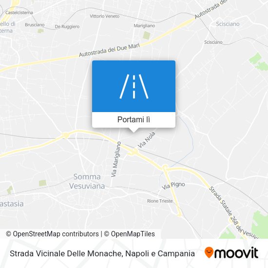 Mappa Strada Vicinale Delle Monache