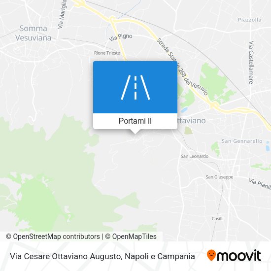 Mappa Via Cesare Ottaviano Augusto
