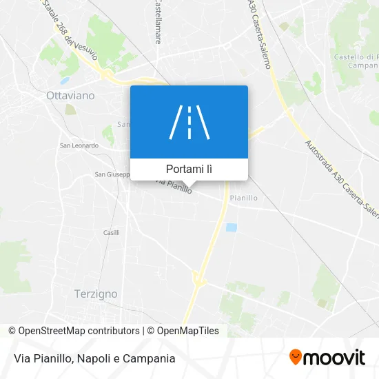 Mappa Via Pianillo