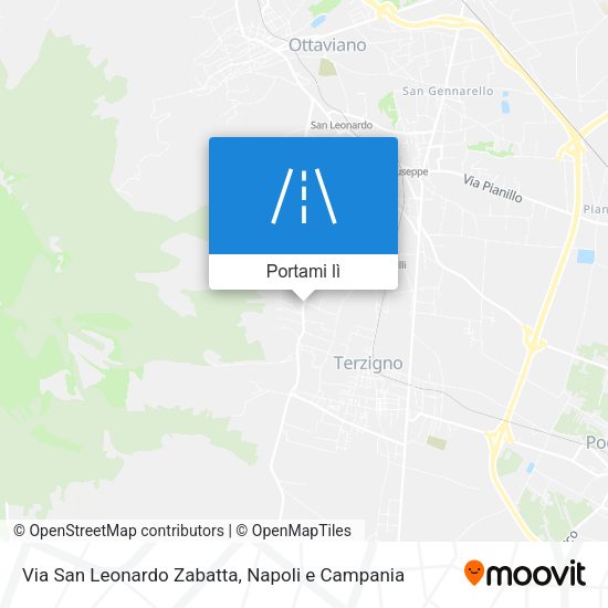 Mappa Via San Leonardo Zabatta