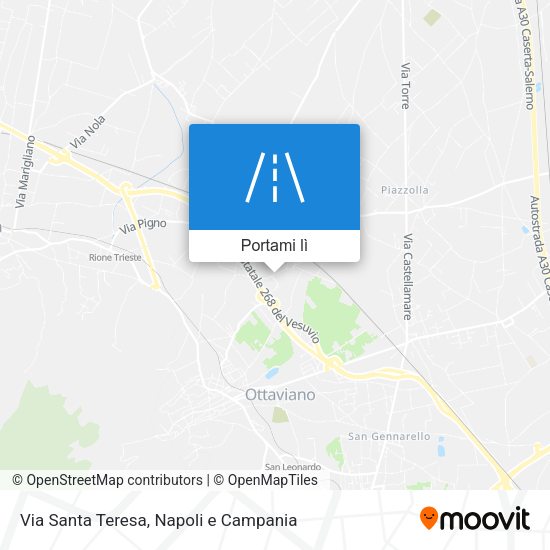 Mappa Via Santa Teresa