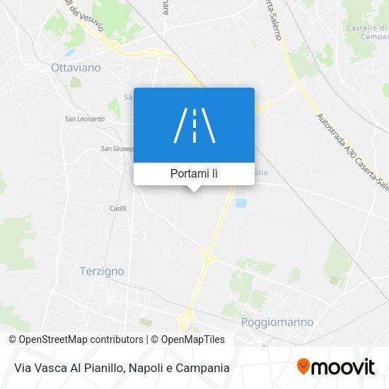 Mappa Via Vasca Al Pianillo