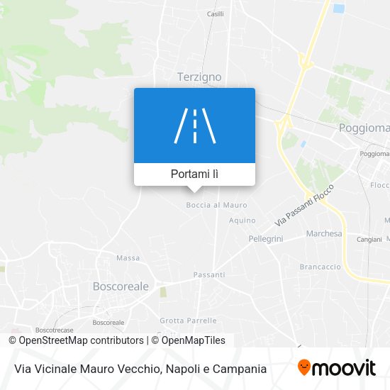 Mappa Via Vicinale Mauro Vecchio