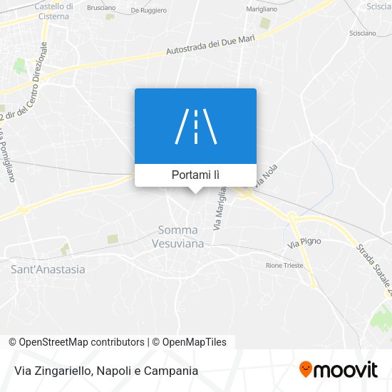 Mappa Via Zingariello