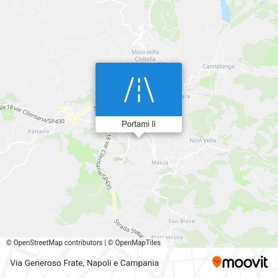 Mappa Via Generoso Frate
