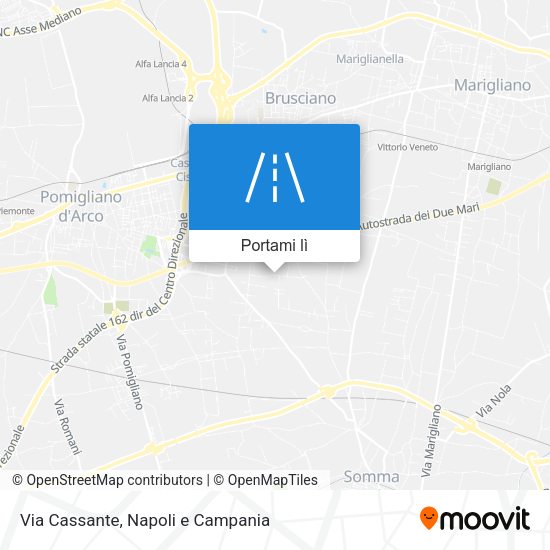 Mappa Via Cassante