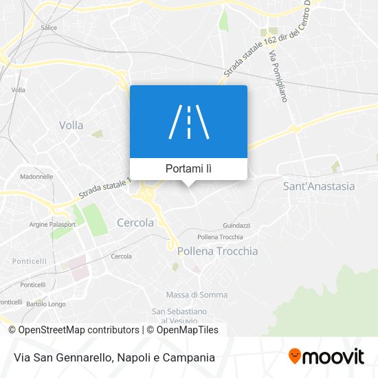 Mappa Via San Gennarello