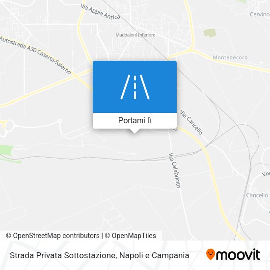 Mappa Strada Privata Sottostazione