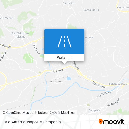 Mappa Via Anterria