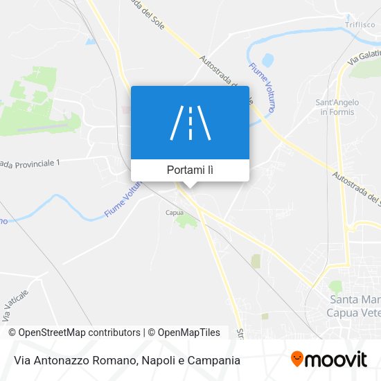 Mappa Via Antonazzo Romano