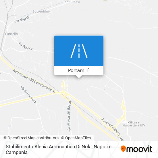 Mappa Stabilimento Alenia Aeronautica Di Nola