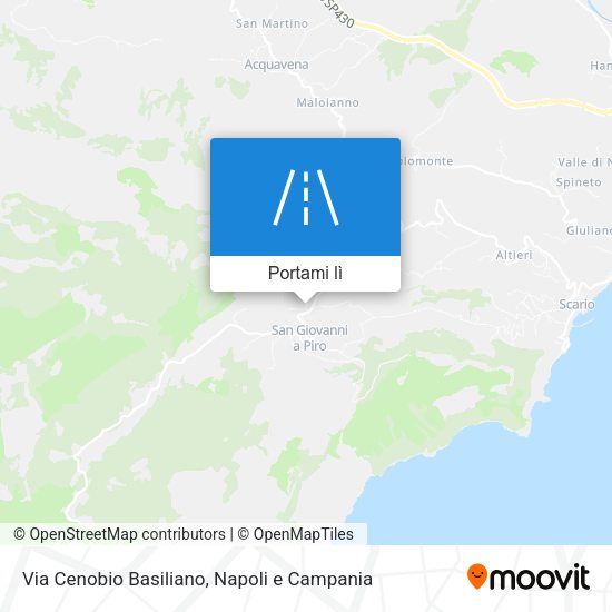 Mappa Via Cenobio Basiliano