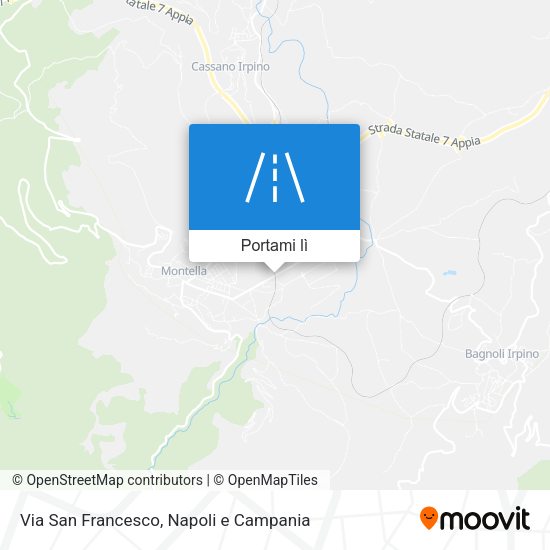 Mappa Via San Francesco