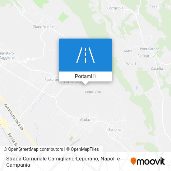 Mappa Strada Comunale Camigliano-Leporano