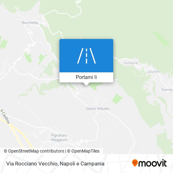 Mappa Via Rocciano Vecchio