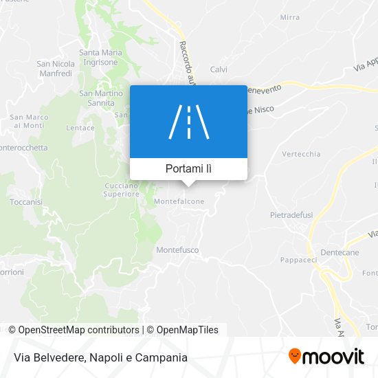 Mappa Via Belvedere