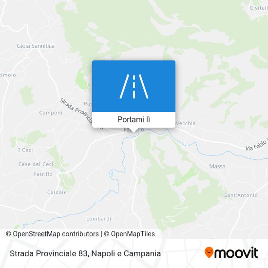 Mappa Strada Provinciale 83