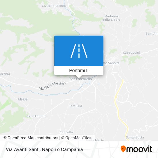 Mappa Via Avanti Santi