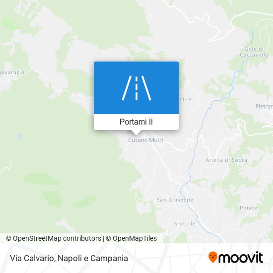 Mappa Via Calvario