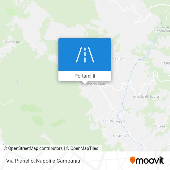 Mappa Via Pianello