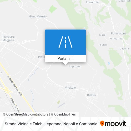 Mappa Strada Vicinale Falchi-Leporano