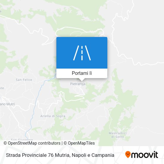 Mappa Strada Provinciale 76 Mutria