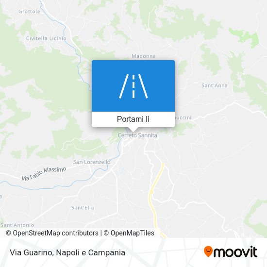 Mappa Via Guarino