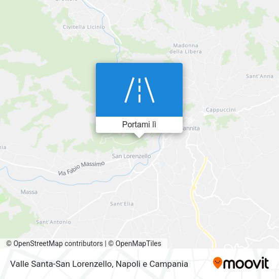 Mappa Valle Santa-San Lorenzello