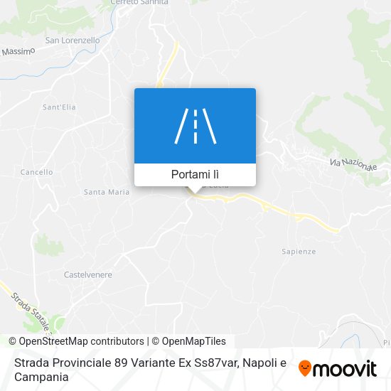 Mappa Strada Provinciale 89 Variante Ex Ss87var