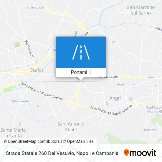 Mappa Strada Statale 268 Del Vesuvio