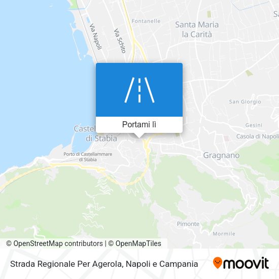 Mappa Strada Regionale Per Agerola