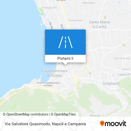 Mappa Via Salvatore Quasimodo