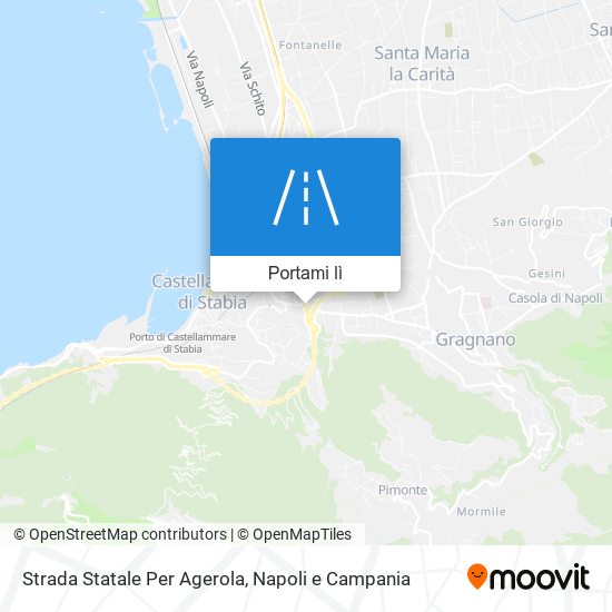 Mappa Strada Statale Per Agerola