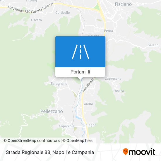 Mappa Strada Regionale 88