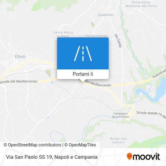 Mappa Via San Paolo SS 19